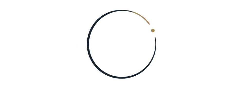 Lifestyle Psychiatry Healthcare logo: an open circle that closes in a short gold arc and dot, above the word LIFESTYLE in wide capitals and PSYCHIATRY HEALTHCARE in gold.