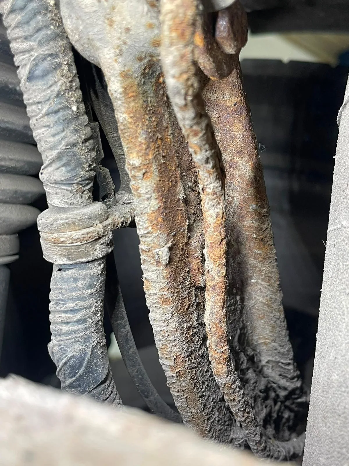 Corrosion found during an underside inspection